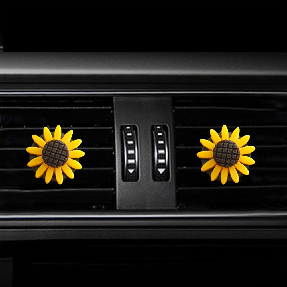 Home Fragrance Kit - 2Pcs Sunflower Car Aromatherapy Clip Air
