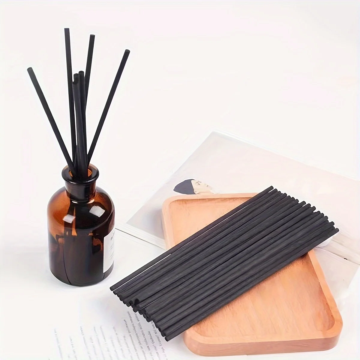 Home Fragrance Kit - 10/50pcs Fiber Sticks Diffuser Aromatherapy Volatile