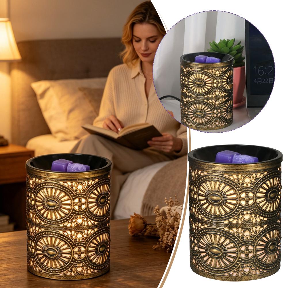Home Fragrances - New Fragrance Night Light Golden Geometric