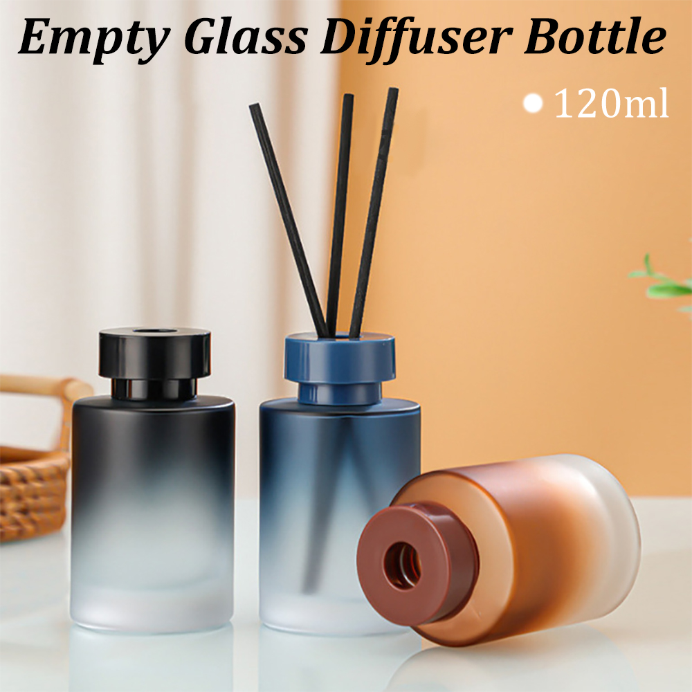 Home Fragrance Kit - 120ML Empty Glass Diffuser Bottle Refillable