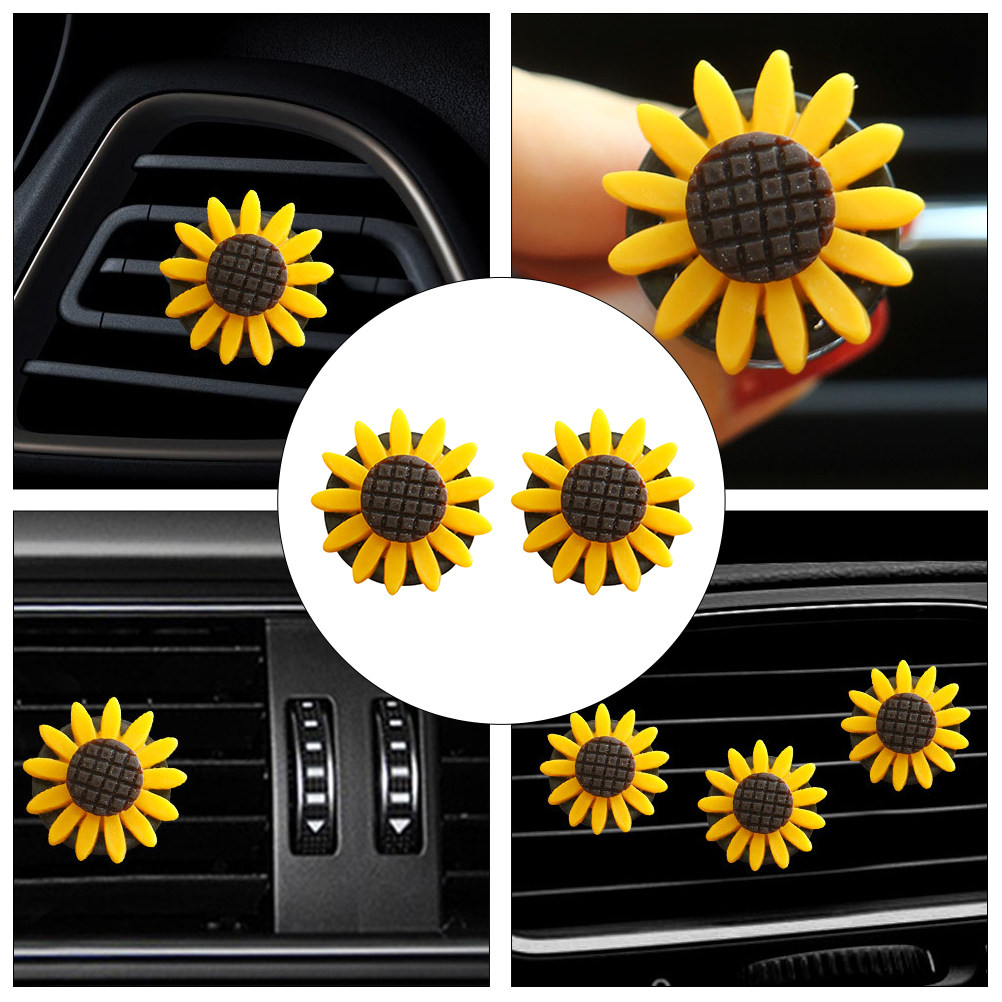 2Pcs Sunflower Car Aromatherap - đánh giá và giá Home Fragrance Kit