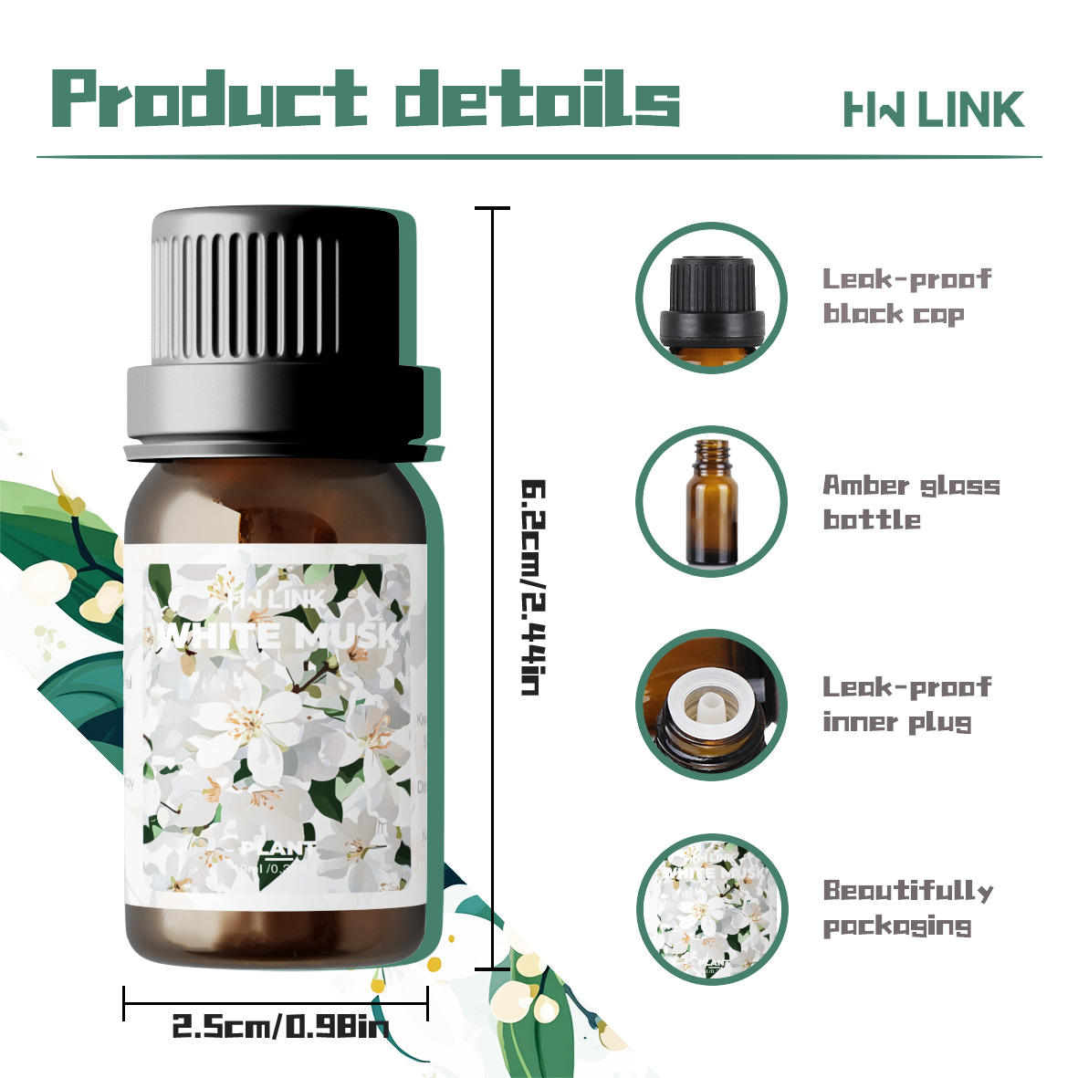 White Musk Essential Oils 10ml - đánh giá và giá Home Fragrance Liquid