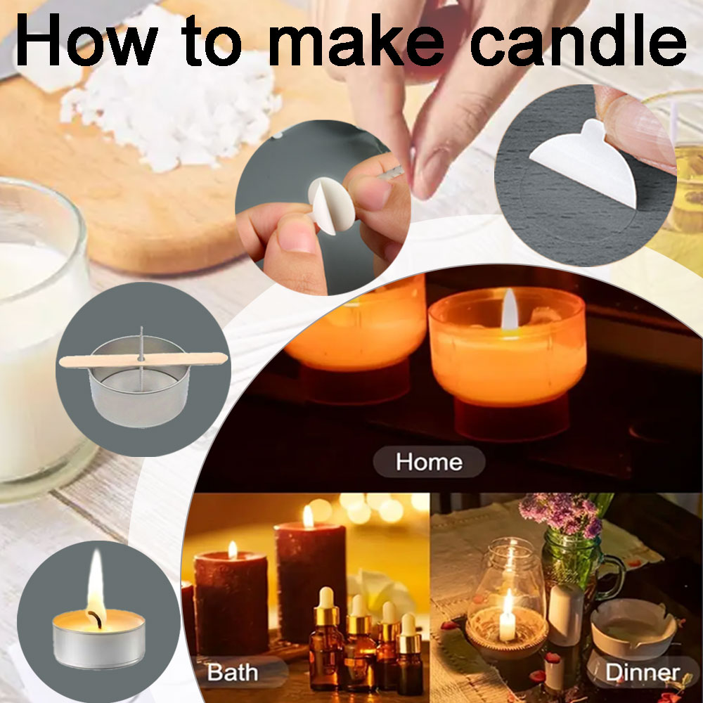 55pcs Flower Candle Wick Wood  - đánh giá và giá Home Fragrance Kit